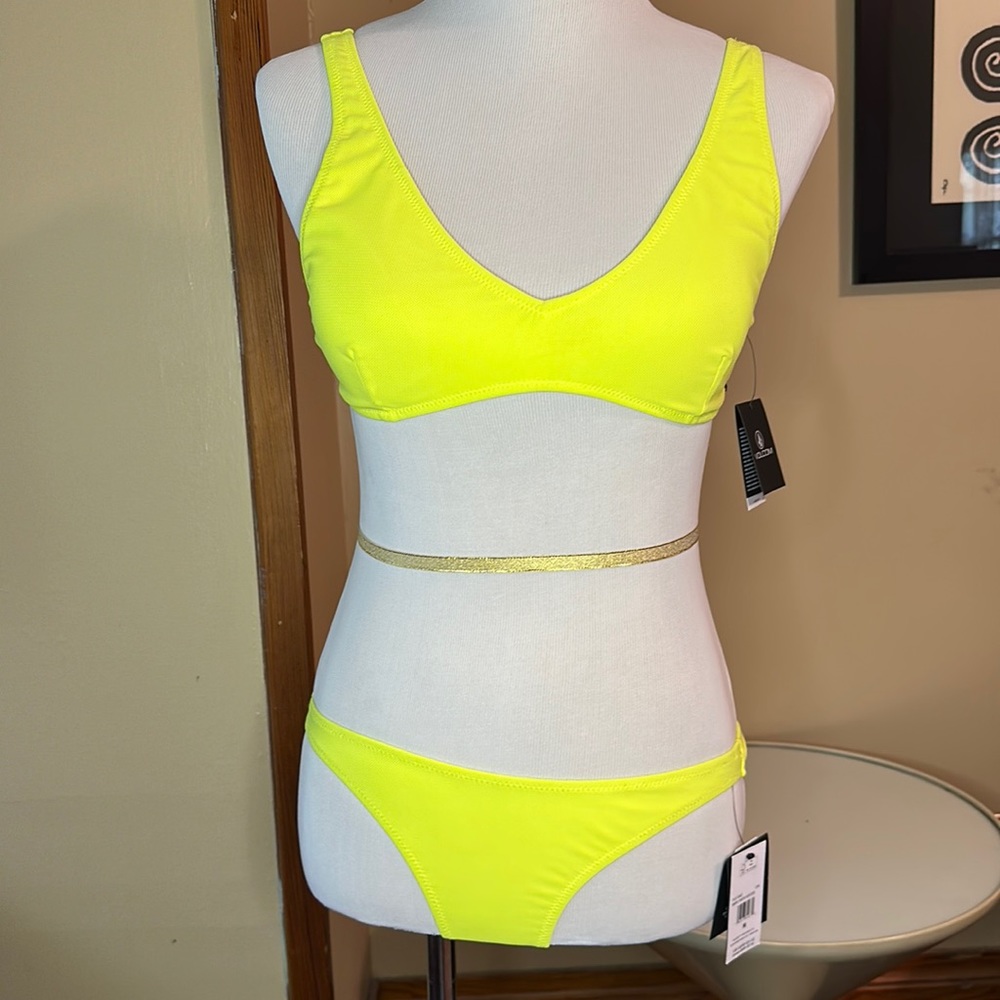 Volcom Neon Yellow Bikini Set